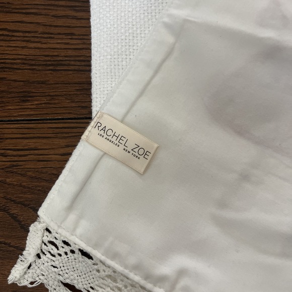 Rachel Zoe VALENTINE MUSHROOM HEART TABLE RUNNER Applique  14x70" Huck Cloth - Picture 3 of 4